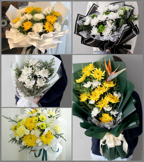贵州贵阳观山湖区百花湖乡白事花束代送